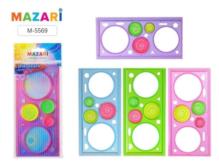 Линейка "Спирограф" 20 см.