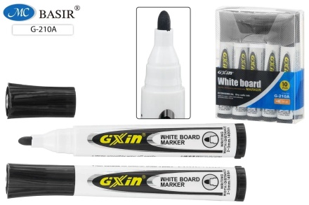 Маркер для белой доски, стираемый. 3 мм. 400 м. Чёрный