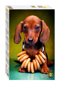 Пазлы 500 элементов 500*345мм. "Щенок таксы"