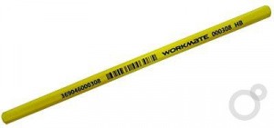 Карандаш чернографитный Workmate HB, желтый корпус, деревянный, без ластика, заточенный