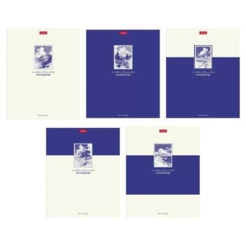 Тетрадь А5 40л ЛИН. Hatber "Чернильные облака" тисн., 5диз.в спайке