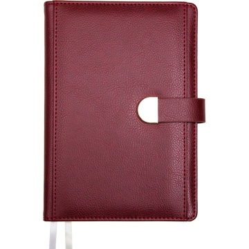 Ежедневник дат. 2026г А5 deVENTE Denver 336стр., бордовый, тв.обложка, кожзам, ляссе, карман