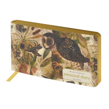 Еженедельник недат. А6 80л., мягк.пер., кож.зам. "Fauna. Птицы"**