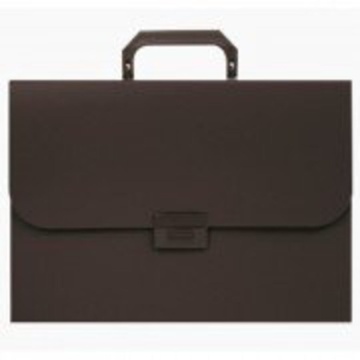 Портфель  6 отд. с ручкой и замком, чёрный