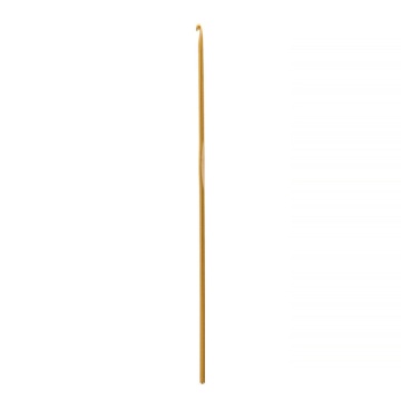 Крючок для вязания D=2,5мм, 15см в чехле желтый