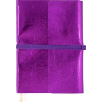 Ежедневник недат. А5 deVENTE Jardin 320стр., фолетовый металлик, тв.обл.,кожзам.,ляссе, 70гр/м2