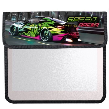 Папка д/тетрад. А5 (240*205*75) 2отд. на липучке, ламинат "Speed racer"