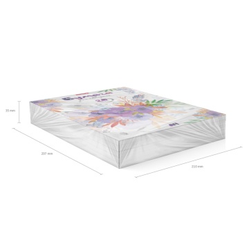 Альбом для рисования с бумагой для акварели на клею ErichKrause Нежный букет, А4, 20 листов