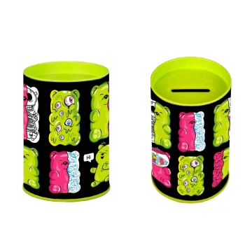 Копилка-подставка для канцелярских принадлежностей металл "Желейные мишки" 10,4*7,5*7,5см