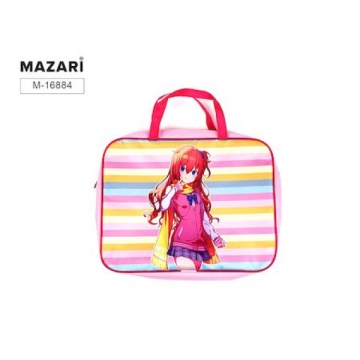 Папка для тетрадей. А4. ANIME. 335*260*60 мм, с ручками, ткань с печатью