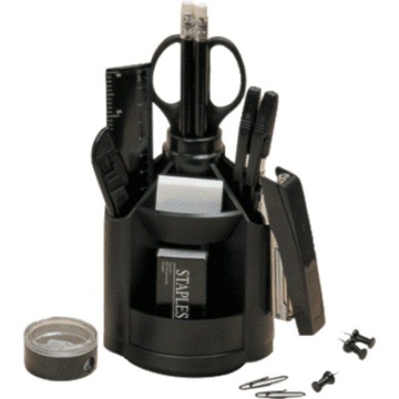 Настольный органайзер "Attomex" 10 предметов, черный