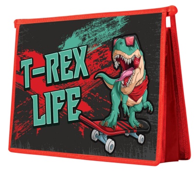 Папка д/тетрад. А4 (325*230*55) молния сверху, ламинат "T-Rex" многоуровневый конгрев