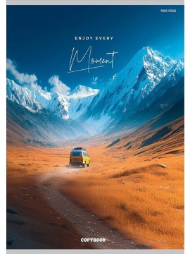 Тетрадь А4 80л кл. скоба Проф-Пресс "Автопутешествие в горах" (203*273мм)