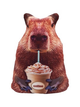 Игрушка антистресс 24см "Капибара с кофе"