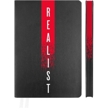 Ежедневник недат. А5 deVENTE Note. Realist 320стр.,черный, мягкая.обл, кожзам