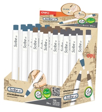 Ластик - карандаш Deli механический "Scribe RT"