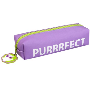 Пенал-косметичка (205*50*40) молния, кожзам "Котик в очках"