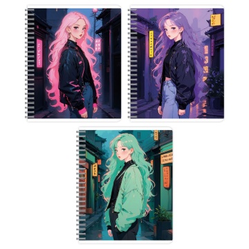 Тетрадь А5  48л кл. гребень Academy Style "Мой стиль" УФ-лак