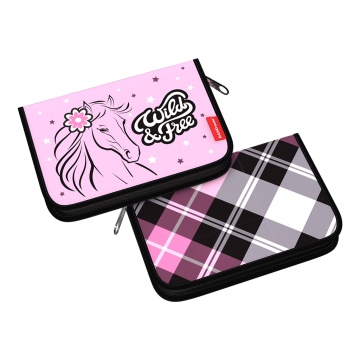 Пенал-книжка без наполнения ErichKrause 135x205x30мм Flower Horse