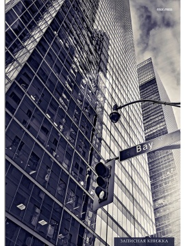 Тетрадь А4 7БЦ 120л кл. гребень Проф-Пресс "Высотки мегаполиса" глянц.лам.