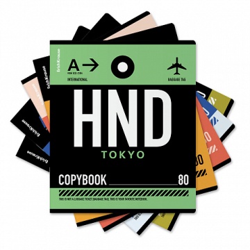 Тетрадь А5 80л кл. Erich Krause "Багажные бирки"