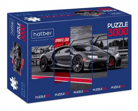 Пазлы 5в1 "Автопрестиж" Premium 500+500+1000+500+500 дет