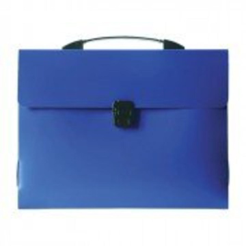Портфель  1 отд. с ручкой и замком, синий