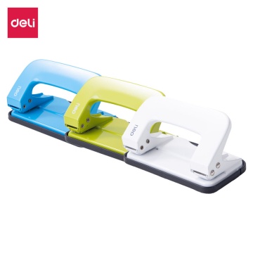 Дырокол Deli  10 лист., металл, ассорти