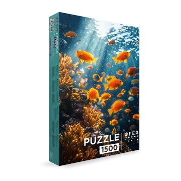 Пазлы 1500 элементов  580*850мм. "Малавийские цихлиды"