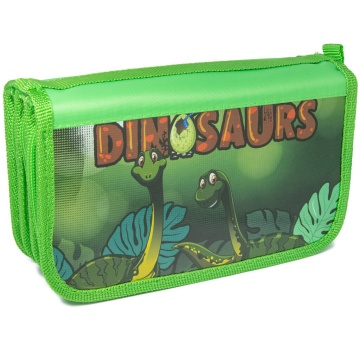 Пенал 3 отд. (190*105*60) молния, металлиз.лам.картон "Веселые друзья"