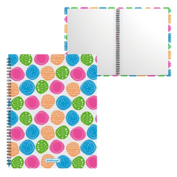 Папка файловая пластиковая на спирали ErichKrause Buttons, с 20 прозрачными карманами, A4 (в пакете