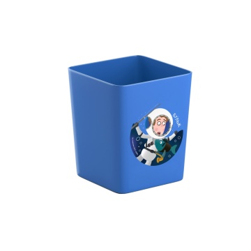 Подставка настольная пластиковая ErichKrause Base, Приключения Пети и Волка, синий