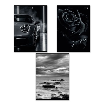 Тетрадь А4  48л кл. скоба Светоч "Магия чёрного" БЕЗ ПОЛЕЙ