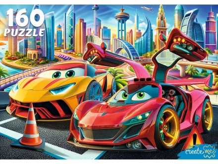 Пазлы  160 элементов  230*330мм   "Две модные машинки"