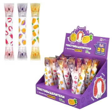 Текстовыделитель "Феникс+. Фруктовое ассорти" ароматизированный