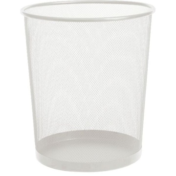 Корзина для мусора круглая сетчатая 24*29,5*33,5см железная, серая