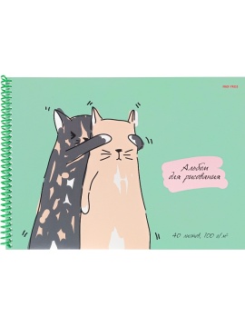 Альбом А4 40л гребень "Угадай кто" пл. 100гр/м*