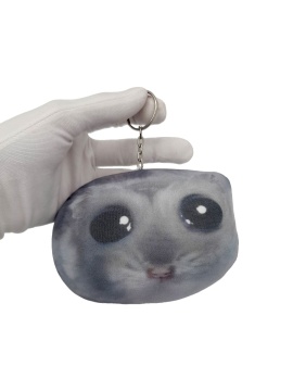 Мягкая игрушка брелок 15см "Хомяк"