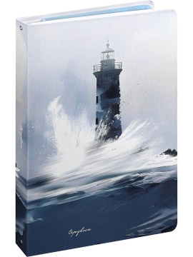 Тетрадь  А4 120+120л кл. на кольцах Проф-Пресс "Морской дизайн - 1" холст