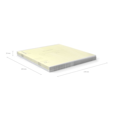 Тетрадь школьная ученическая ErichKrause Классика Visio желтая, 12 листов, линейка (в плёнке по 10 ш