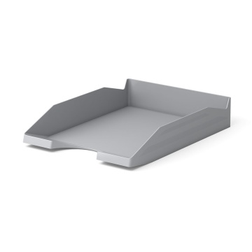 Лоток д\бумаг гориз. литой серый