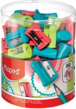 Точилка пласт. 1 отв. VIVO ассорти