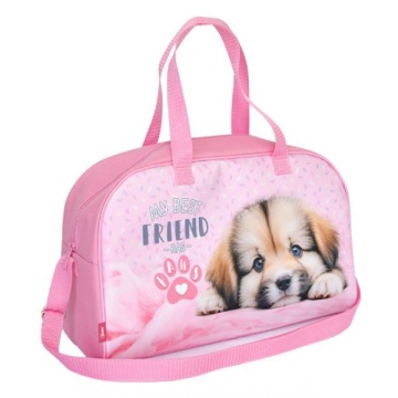 Сумка для внешкольных занятий 41*26*17см Оникс "Щенок лапка" карман, регулируемый съемный ремень