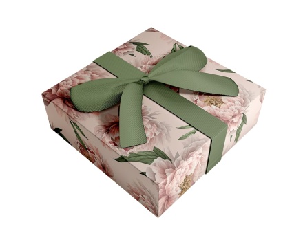 Бумага упаковочная 70*100см  "Peony. Персиковый"