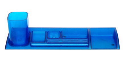 Подставка наст. "Лагуна" прозрачно-синяя