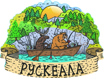 Магнит сувенирный Карелия. Рускеала. Мраморный каньон, 3D, дерево