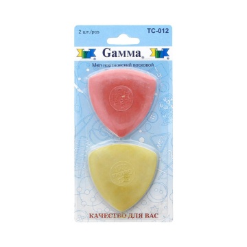 Мел портновский восковой 2 шт., в блистере