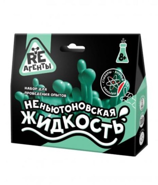 Набор для опытов Re-Агенты "Неньютоновская жидкость" зеленый