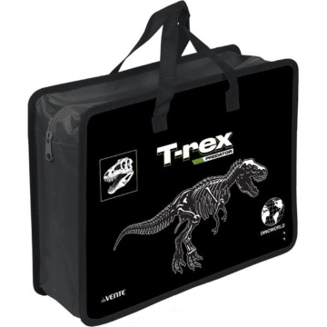 Папка А4 (335*260*100) с ручками, молния, пластик"T-Rex"
