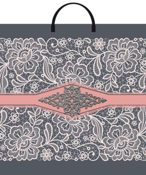 Пакет 36*37см (100мк) с пластиковой ручкой "Ницца" ПВД